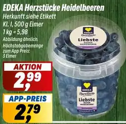 Simmel EDEKA Herzstücke Heidelbeeren Angebot