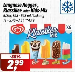 Simmel Langnese Nogger-, Klassiker- oder Kids-Mix Angebot
