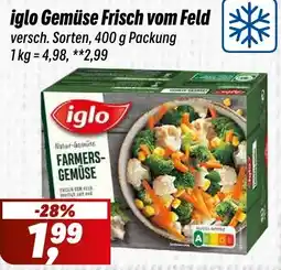 Simmel iglo Farmers-Gemüse Angebot