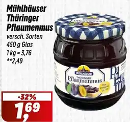 Simmel Mühlhäuser Thüringer Pflaumenmus Angebot