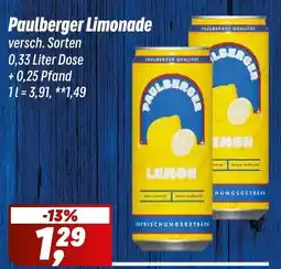 Simmel Paulberger Limonade Angebot