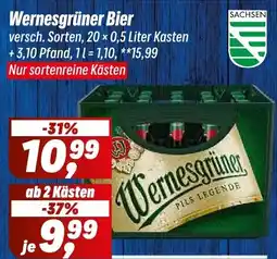 Simmel Wernesgrüner Bier Angebot