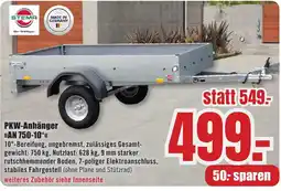 B1 Discount Baumarkt PKW-Anhänger »AN 750-10« Angebot