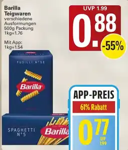 WEZ Barilla Teigwaren Angebot