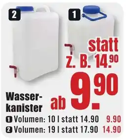 B1 Discount Baumarkt Wasser-kanister Angebot