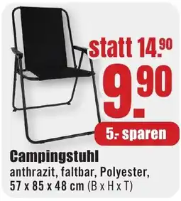 B1 Discount Baumarkt Campingstuhl anthrazit Angebot