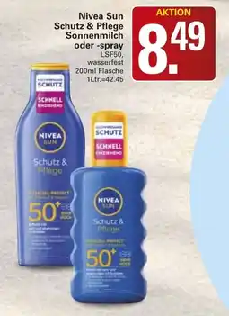 WEZ Nivea Sun Schutz & Pflege Sonnenmilch Angebot