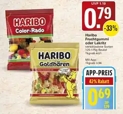WEZ Haribo Fruchtgummi oder Lakritz Angebot