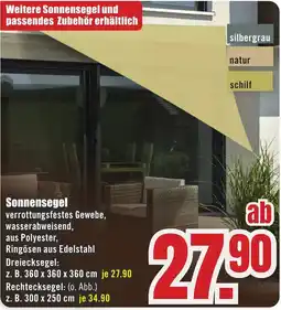 B1 Discount Baumarkt Sonnensegel Angebot