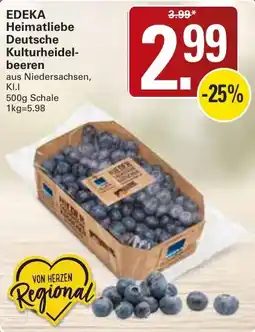 WEZ EDEKA Heimatliebe Deutsche Kulturheidelbeeren Angebot