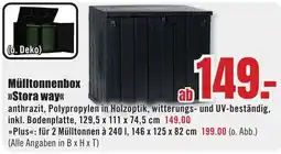 B1 Discount Baumarkt Mülltonnenbox »Stora way« Angebot