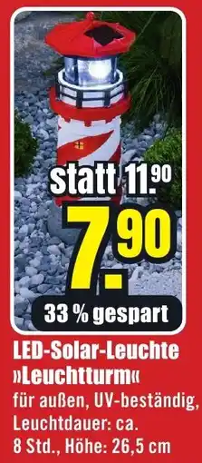 B1 Discount Baumarkt LED-Solar-Leuchte »Leuchtturm« Angebot