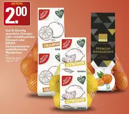 WEZ Gut & Günstig Orangen oder Zitronen oder EDEKA Genussmomente Mandarinen Angebot