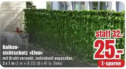 B1 Discount Baumarkt Balkonsichtschutz »Efeu« Angebot