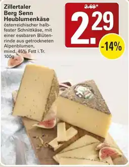 WEZ Zillertaler Berg Senn Heublumenkäse Angebot