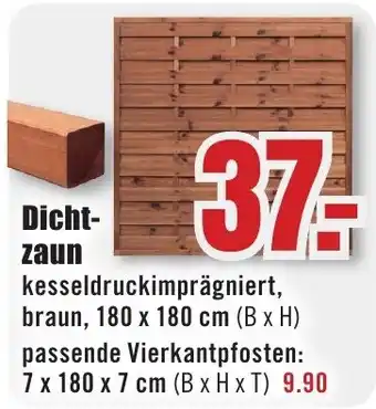 B1 Discount Baumarkt Dichtzaun Angebot