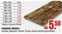 B1 Discount Baumarkt Leimholz »Kiefer« Angebot
