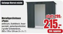 B1 Discount Baumarkt Metallgerätehaus »Pent« Angebot