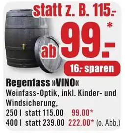 B1 Discount Baumarkt Regenfass »VINO« Angebot