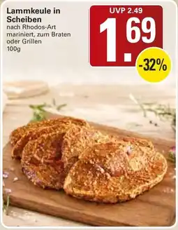 WEZ Lammkeule in Scheiben nach Rhodos-Art Angebot