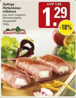 WEZ Saftige Hirtenkäseröllchen BauernGut Angebot
