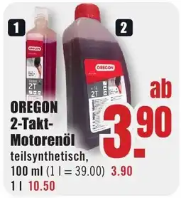 B1 Discount Baumarkt OREGON 2-Takt-Motorenöl Angebot