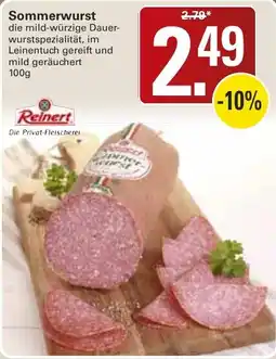 WEZ Sommerwurst Reinert Angebot