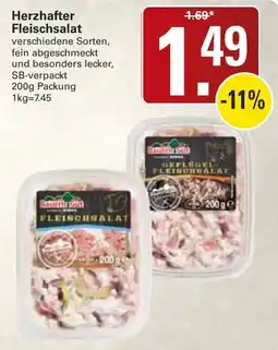 WEZ Bauern Gold Fleischsalat Angebot