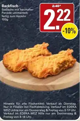 WEZ Backfisch Angebot
