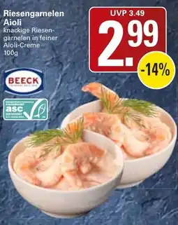 WEZ Beeck Riesengarnelen Aioli Angebot