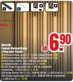 B1 Discount Baumarkt Akustik-Paneeel-Beleuchtung »Pimp your Panel« Angebot