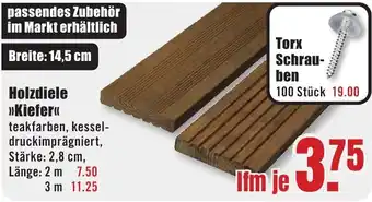 B1 Discount Baumarkt Holzdiele »Kiefer« Angebot