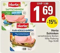 WEZ Herta Schinken Angebot