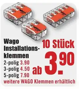 B1 Discount Baumarkt Wago Installations-klemmen Angebot