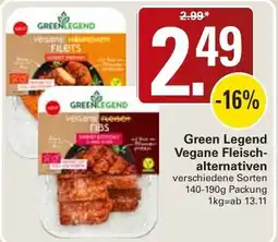 WEZ Green Legend Vegane Fleischalternativen Angebot