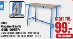 B1 Discount Baumarkt Güde Klappwerkbank GWB 100/50F Angebot
