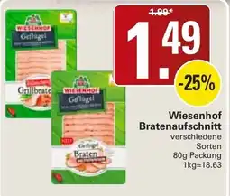WEZ Wiesenhof Bratenaufschnitt Angebot