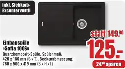 B1 Discount Baumarkt Einbauspüle »Sofia 100S« Angebot