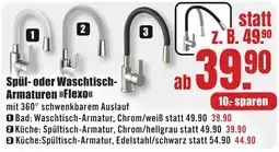 B1 Discount Baumarkt Spül- oder Waschtisch-Armaturen »Flexo« Angebot