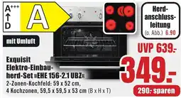 B1 Discount Baumarkt Exquisit Elektro-Einbauherd-Set »EHE 156-2.1 UBZ« Angebot