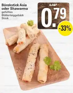 WEZ Börekstück Asia oder Shawarma Angebot