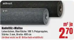 B1 Discount Baumarkt Nadelfilz »Malta« Angebot