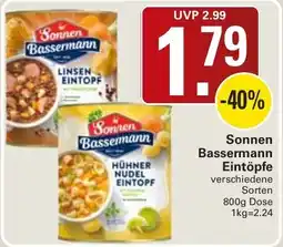 WEZ Sonnen Bassermann Eintöpfe Angebot