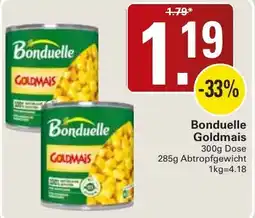 WEZ Bonduelle Goldmais Angebot