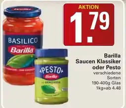 WEZ Barilla Saucen Klassiker oder Pesto Angebot