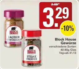 WEZ Block House Gewürze Angebot