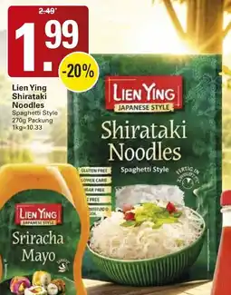 WEZ Lien Ying Shirataki Noodles Angebot