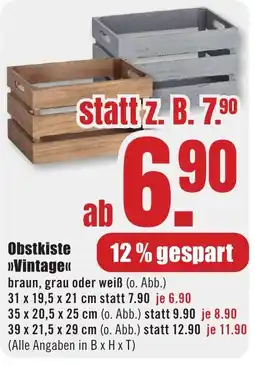 B1 Discount Baumarkt Obstkiste »Vintage« Angebot