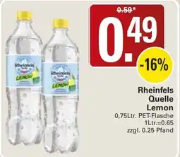 WEZ Rheinfels Quelle Lemon Angebot