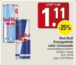 WEZ Red Bull Energydrink Angebot